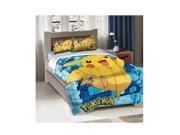 Pokemon Big Pikachu Twin Full Bedding Comforter Set