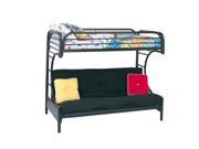 Eclipse Twin Over Full Futon Bunk Bed Multiple Colors