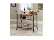 Better Homes and Gardens Rustic Country Bar Cart Antiqued Black Pine
