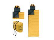 Ozark Trail 50F OPP Blanket Regular Sleeping Bag Yellow Gray