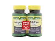 Spring Valley Melatonin Tablets 5mg 120 pc 2 ct