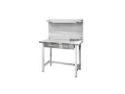 Seville Classics UltraHD Lighted Stainless Steel Top Workbench