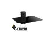 Adjustable Shelf for DVD Player Cable Box Receiver and Gaming Consoles with HDMI Cable UL Certified