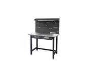 Seville Classics UltraHD Lighted Stainless Steel Top Workbench