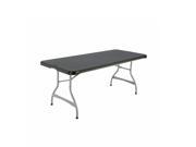 Lifetime 6 Commercial Folding Table Black