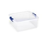 Homz 15.5 Qt Latching Clear Storage Boxes Set of 4