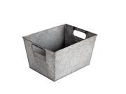 Better Homes and Gardens Small Galvanized Bin Silver