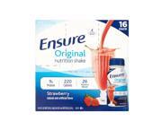 Ensure Original Nutrition Shake Strawberry 8 fl oz Pack of 16