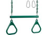 Swing Set Stuff Trapeze With Rings And Coated Chain Green SSS Logo Sticker