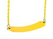 Swing Set Stuff Belt Seat With 5.5Ft Coated Chain Yellow SSS Logo Sticker
