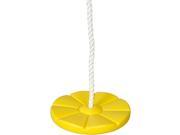 Swing Set Stuff Daisy Disc Swing Seat With Rope Yellow SSS Logo Sticker