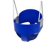 Swing Set Stuff Highback Full Bucket Swing Seat With Chains and Hooks Blue SSS Logo Sticker