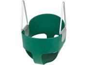 Swing Set Stuff Highback Full Bucket Swing Seat With Chains And Hooks Green SSS Logo Sticker