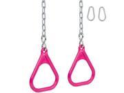 Swing Set Stuff Trapeze Rings With Chains Pink SSS Logo Sticker
