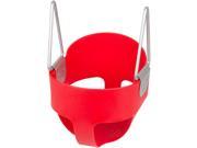 Swing Set Stuff Highback Full Bucket Swing Seat With Chains And Hooks Red SSS Logo Sticker