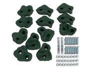 Swing Set Stuff Textured Rock Holds Set of 12 With Mounting Hardware Green SSS Logo Sticker