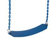 Swing Set Stuff Belt Swing With 8.5 Ft Coated Chain Blue SSS Logo Sticker