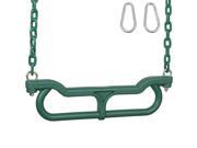 Swing Set Stuff Combo Trapeze with 3.5 Ft Coated Chain Green SSS Logo Sticker