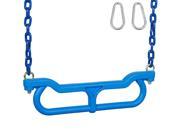 Swing Set Stuff Combo Trapeze with 3.5 Ft Coated Chain Blue SSS Logo Sticker