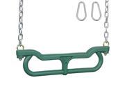 Swing Set Stuff Combo Trapeze with 3 Ft Uncoated Chain Green SSS Logo Sticker