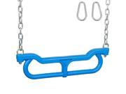 Swing Set Stuff Combo Trapeze with 3 Ft Uncoated Chain Blue SSS Logo Sticker