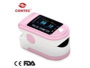 CONTEC CMS50D Pink color finger tip Pulse Oximeter Blood Oxygen saturation monitor OLED display Spo2 PR oxymeter FDA aproved