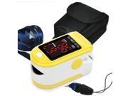 CONTEC CMS50DL finger Pulse Oximeter fingertip Blood Oxygen monitor Yellow color LED screen SpO2 Pulse rate oxymeter