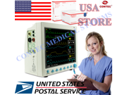 USA!!CONTEC CMS8000 vital signs ICU Patient Monitor ECG NIBP SPO2 Resp PR TEMP 12.1 Color TFT.CE FDA