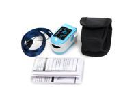 CONTEC CMS50D Light Blue fingertip Pulse Oximeter Blood Oxygen saturation monitor OLED display Spo2 PR Oxymeter CE FDA aproved