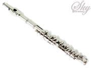 Sky Band Approved Nickel Plated Piccolo Key of C with Hard Case Cloth Cleaning Rod Joint Greasae and Screw Driver Guarantee Top Quality Sound