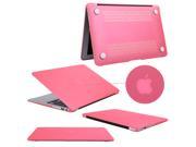 Hard PC Case Crystal Surface Protective Shell Flannel Sleeve for Apple 11 inch MacBook Air [A1465] [A1370] Pink PT9004