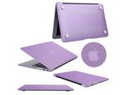 Hard PC Case Crystal Surface Protective Shell Flannel Sleeve for Apple 11 inch MacBook Air [A1465] [A1370] Purple PT9005
