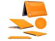 Hard PC Case Crystal Surface Protective Shell Flannel Sleeve for Apple 11 inch MacBook Air [A1465] [A1370] Orange PT9007