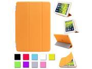 New Orange color Ultra Thin Magnetic Smart Cover Back Case For Apple iPad mini Screen Protector Stylus Cleaning Cloth