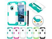 Hybrid Protective Case Shockproof 3 Layers Silicone Cover free gift for iPhone 6 6s plus iPhone 5 5S 5C ipod touch5 6 Samsung Galaxy Note 5