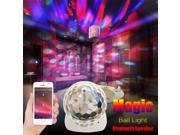 Wireless Bluetooth Speaker LED Stage Effect Light Crystal Magic Rotating Ball Lamp