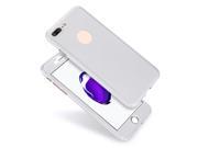 For iPhone 7 7 Plus Hybrid 360° Full Body Protection Acrylic Hard Case Skin Tempered Glass