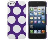 Incase Snap Case Hard Shell Cover for Apple iPhone 5 5s Purple White Dots