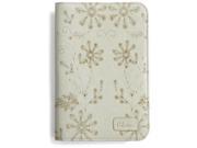 Cole Haan Genuine Leather Floral Case Cover for Kindle Fire Keyboard 3 Light Green