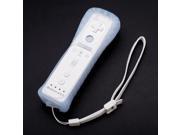 2 in 1 Remote Controller with Built in Motion Plus and Silicone Case for Nintendo Wii White