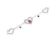 Glamorousky High Quality Great Affection Bracelet with Purple Swarovski Element Crystals Length 19.5cm About 7.7 inch