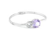 Glamorousky High Quality Glistening Bangle with Purple swarovski Crystal