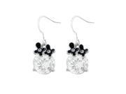 Glamorousky High Quality Lovely Earrings with Silver Swarovski Element Crystal