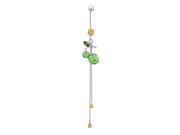 Glamorousky High Quality Cherry Belly Ring with Green and Yellow Swarovski Element Crystals