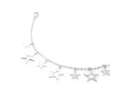 Glamorousky High Quality Anklet with Silver Star Charms Length 24cm About 9.4 inch