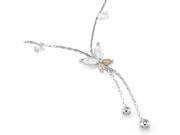 Glamorousky High Quality Elegant Butterfly Anklet with Silver and Orange Swarovski Element Crystals Length 21.5cm About 8.5 inch