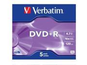 VERBATIM DVD R 4.7Gb pack of 5