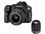PENTAX K 30 in black DAL 18 55 mm Lens DAL 50 200 mm Lens