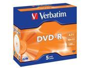 VERBATIM DVD R 4.7Gb Pack of 5
