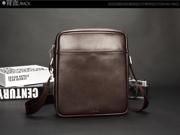 Men s Genuine Leather Handbag Messenger Shoulder Briefcase BAG Purse brown